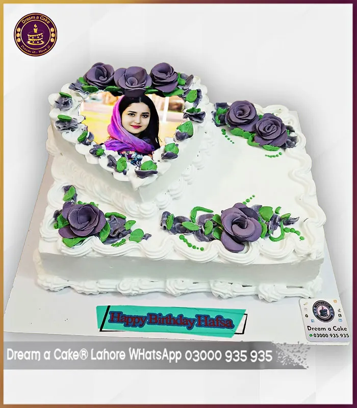 The Love of My Life Birthday Celebration Picture Cake in Lahore