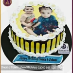 The Sweetest Snapshot Brother and Sister Picture Cake in Lahore