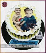 The Sweetest Snapshot Brother and Sister Picture Cake in Lahore