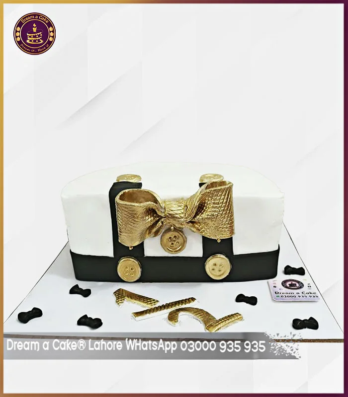 Tied with Sweetness Elegant Bow Tie Cake in Lahore