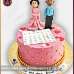 Timeless Treasures Anniversary Calendar Cake in Lahore