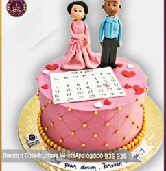 Timeless Treasures Anniversary Calendar Cake in Lahore