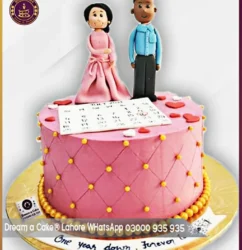 Timeless Treasures Anniversary Calendar Cake in Lahore