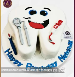 Tooth-shaped Temptation Cake in Lahore