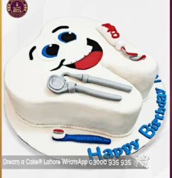 Tooth-shaped Temptation Cake in Lahore
