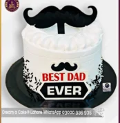Top-Notch Best Dad Ever Theme Cake in Lahore