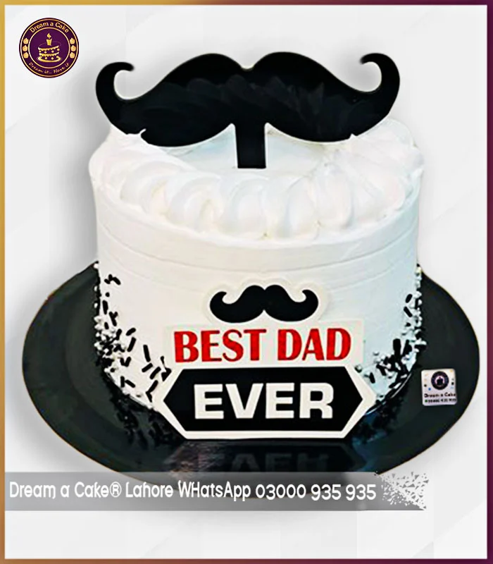 Top-Notch Best Dad Ever Theme Cake in Lahore