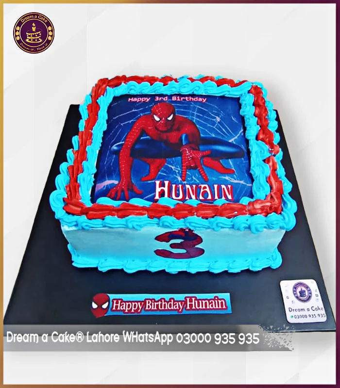 Websational Celebration Spiderman Theme Cake in Lahore