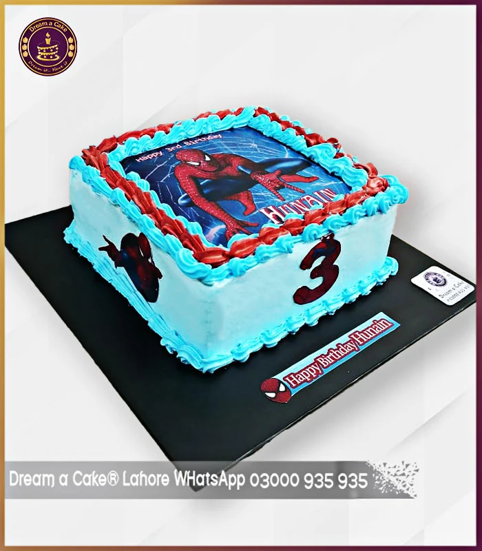 Websational Celebration Spiderman Theme Cake in Lahore