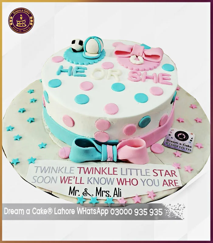 Welcome Baby Baby Shower Cake in Lahore