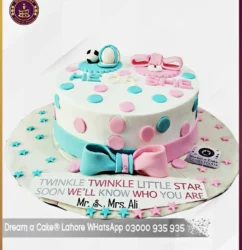 Welcome Baby Baby Shower Cake in Lahore