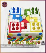 A Delicious Twist on a Classic Game Fondant Made Ludo Cake in Lahore