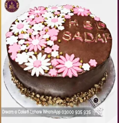 A Must Try Choco Floral Cake in Lahore