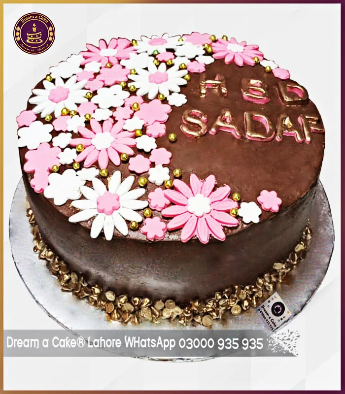A Must Try Choco Floral Cake in Lahore