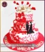 A Taste of Forever Three Tier Wedding Cake in Lahore