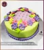Bursting Blooms Colorful Floral Fondant Cake in Lahore