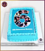 Celebrate in Style 6th Birthday Picture Collage Cake in Lahore