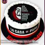 Create a Stir with Our Money Heist Themed Cake in Lahore