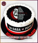 Create a Stir with Our Money Heist Themed Cake in Lahore