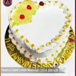 Juicy Joy Heart Shape Pineapple Cake in Lahore