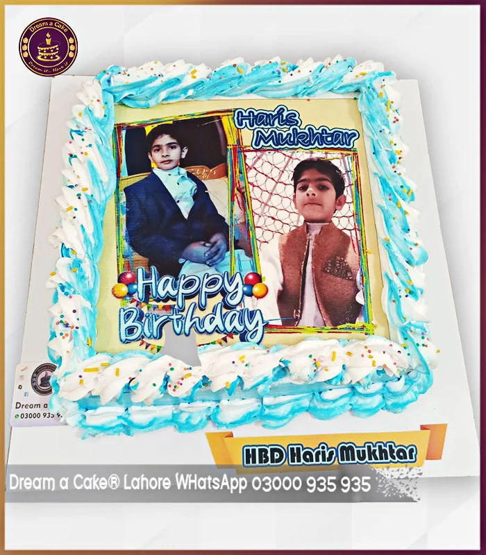 Memories on Display Double Frame Picture Cake in Lahore