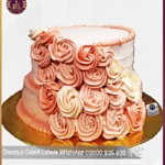 Overflowing with Blooms Two Tier Cake in Lahore