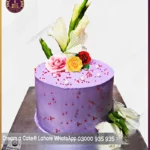 Purple Infused Floral Fusion Cake in Lahore
