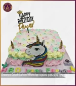 Sparkling Unicorn Cake for Girls' Birthday Celebrations in Lahore