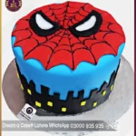 Spidey-Sensation Fondant Made Spiderman Cake in Lahore