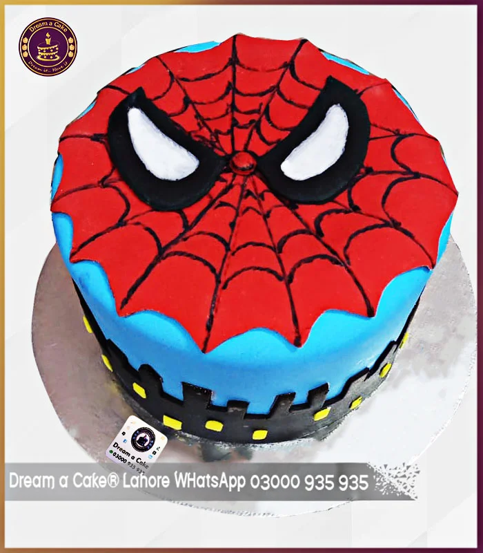 Spidey-Sensation Fondant Made Spiderman Cake in Lahore