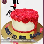Stunning Full of Roses Fondant Made Bride to Be Cake in Lahore