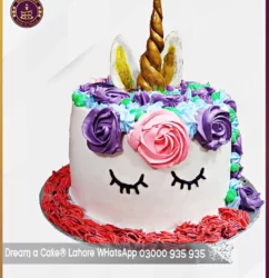 Sweet Fairytale Unicorn Theme Cake in Lahore