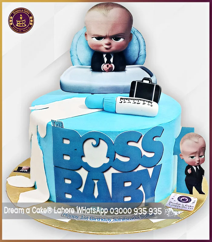 Sweet Twist on Leadership Boss Baby Themed Cake in Lahore