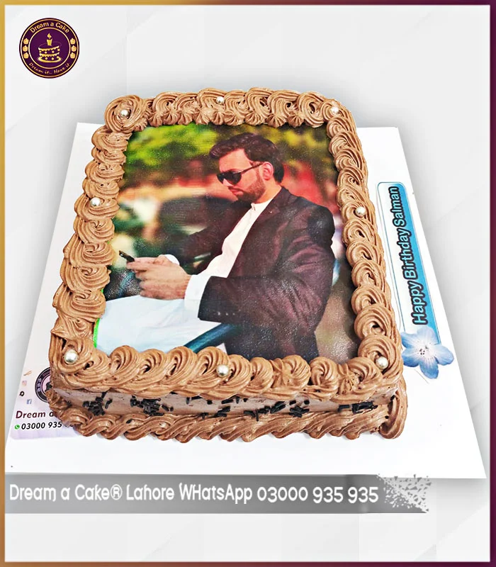 Taste and Beauty Combined Chocolate Picture Cake in Lahore