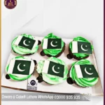 Taste of Nation Pakistani Flag Cupcakes in Lahore
