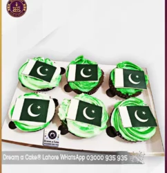 Taste of Nation Pakistani Flag Cupcakes in Lahore