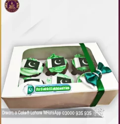 Taste of Nation Pakistani Flag Cupcakes in Lahore