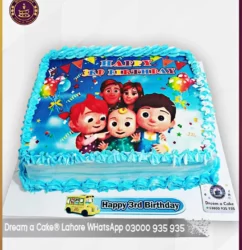 Taste the Fun, See the Theme Cocomelon Picture Cake in Lahore