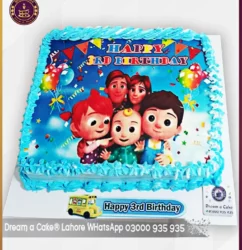 Taste the Fun, See the Theme Cocomelon Picture Cake in Lahore