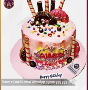 Trendy Multi Color Cake for Unforgettable Girls Birthday Party in Lahore