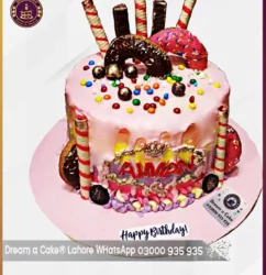 Trendy Multi Color Cake for Unforgettable Girls Birthday Party in Lahore