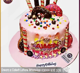 Trendy Multi Color Cake for Unforgettable Girls Birthday Party in Lahore