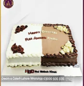 Twin Treat Double Flavour Birthday Cake in Lahore