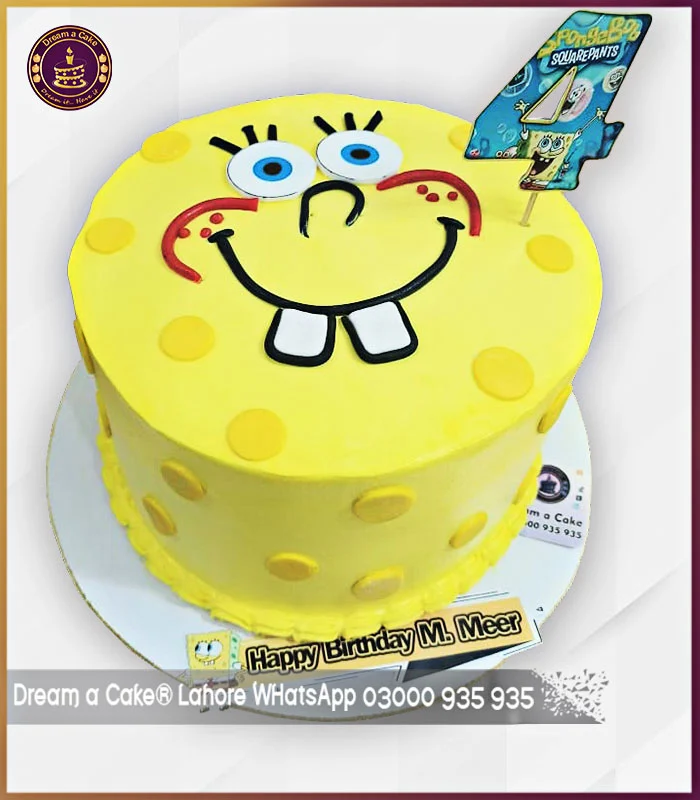 Waves of Celebration SpongeBob Theme Cake in Lahore