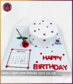 Dream a Cake Lahore Presents Calendar Rose Cake in Lahore