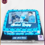 Double Photo Birthday Piocture Cake for Boys in Lahore