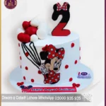 Adorable Red Minnie Mouse Cake for Little Girls in Lahore