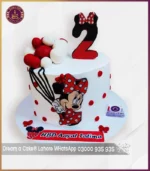 Adorable Red Minnie Mouse Cake for Little Girls in Lahore
