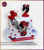 Adorable Red Minnie Mouse Cake for Little Girls in Lahore