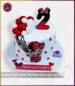 Adorable Red Minnie Mouse Cake for Little Girls in Lahore